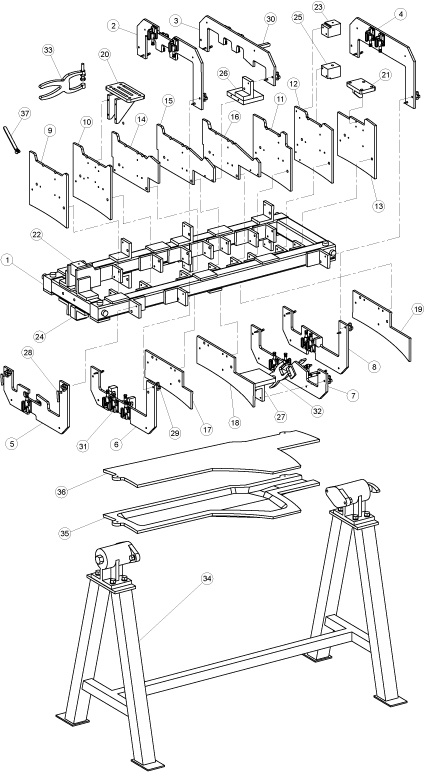 technical assembly illustration