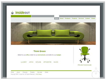 Interior Designing on Interior Decorator Office Web Site Design