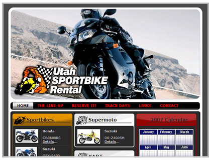 web design sport bike
