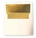 gold foil lined envelope