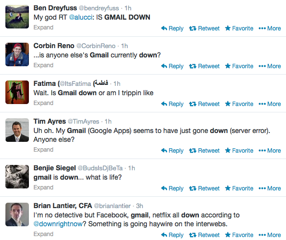 OMG Gmail Is Down