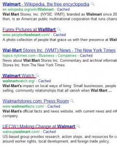 Walmart PR example